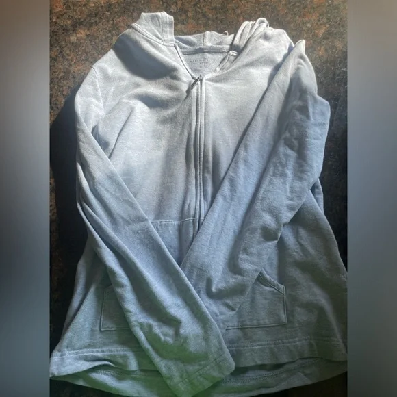 sky blue zip up - Picture 5 of 5